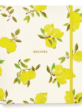 Gorgeous Kate Spade Yellow Lemon Recipe Notebook